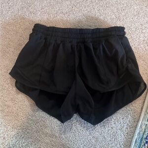 Black Lululemon shorts size 6